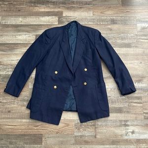 Old blue suit top